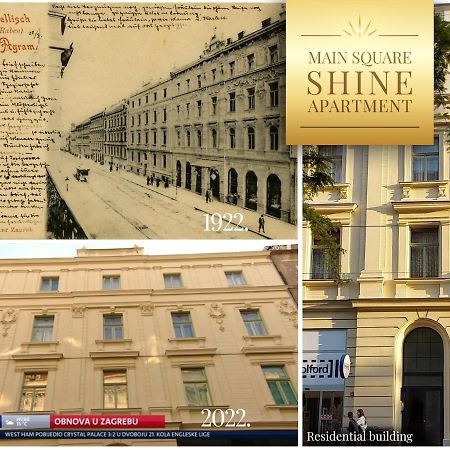 Luxurios And Historic Apartment "Shine" - Right On The Main Square Zagreb Buitenkant foto