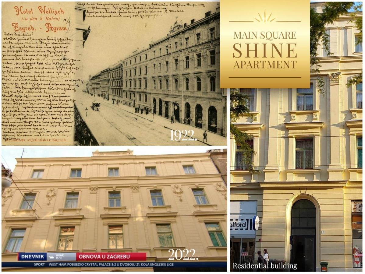Luxurios And Historic Apartment "Shine" - Right On The Main Square Zagreb Buitenkant foto