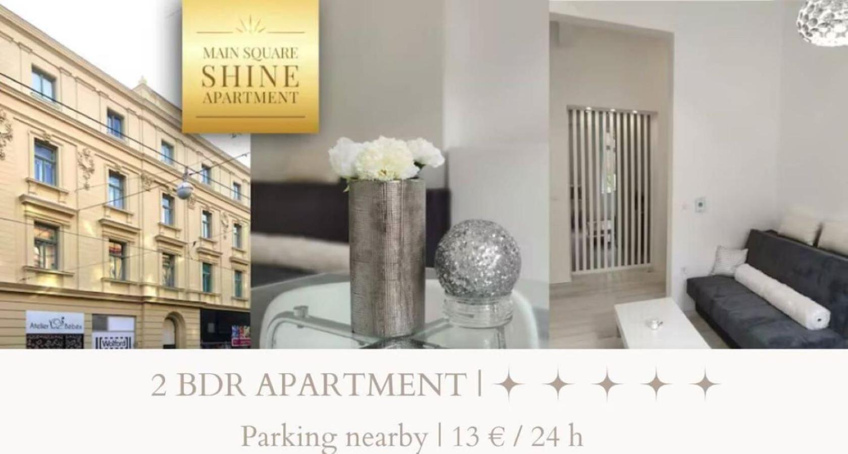 Luxurios And Historic Apartment "Shine" - Right On The Main Square Zagreb Buitenkant foto